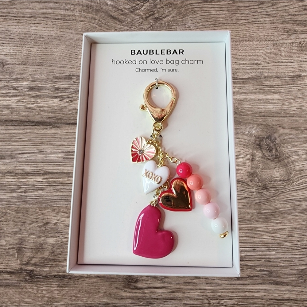 BaubleBar Hooked On Love Bag Charm